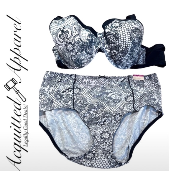 Cacique Intimates & Sleepwear Cacique 2 Piece Florak Lace Pattern